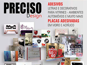 Panfleto da empresa Preciso Design.