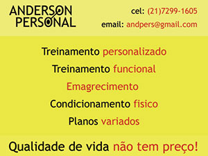 Panfleto do Personal Trainer Anderson.